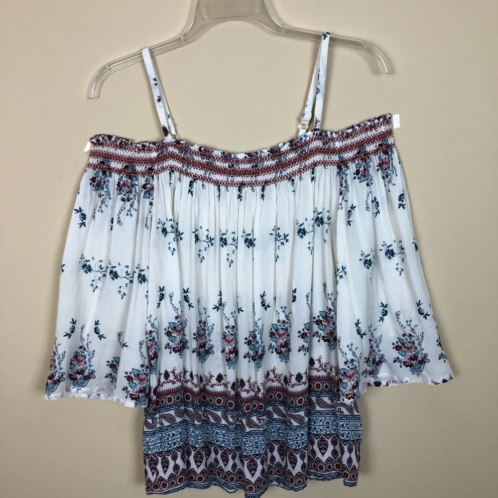 NWOT - Bohemian Off the Shoulder Spaghetti Strap Top